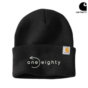 One Eighty Carhartt Acrylic Watch Cap 2.0 beanie stocking cap with cuff-Black