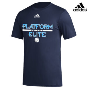 Platform Elite VB Adidas Badge of Sport (BOS) Pre Game Tee – Team Navy