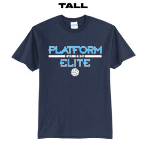 Platform Elite VB Tall Short Sleeve Tee-navy