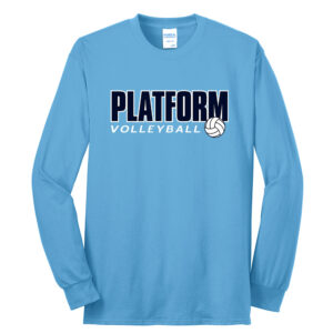 Platform Elite VB Unisex Long Sleeve Tee-Aquatic Blue