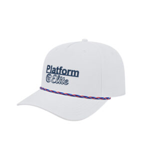 Platform Elite VB Athletic Rope Cap-White-White/red/royal rope