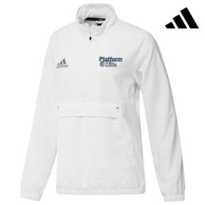 Platform Elite VB Adidas Women’s STADIUM woven longsleeve 1/4 zip-white