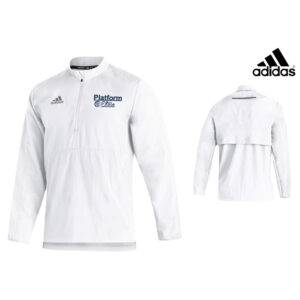 Platform Elite VB Adidas Team Sideline 21 long sleeve 1/4 zip pullover – white