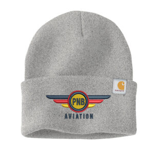 PNB Aviation Club Carhartt Acrylic Watch Cap 2.0 beanie stocking cap with cuff-Heather Grey