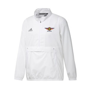 PNB Aviation Club Adidas Stadium 1/4 zip woven pullover – WHITE