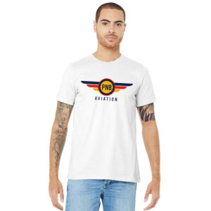 PNB Aviation Club Unisex Premium Short Sleeve Tee-White