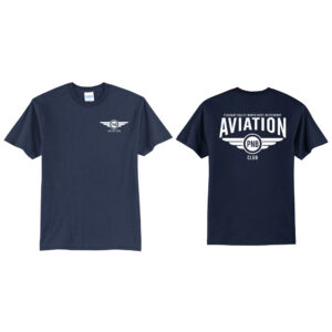 PNB Aviation Club Unisex Short Sleeve Tee-Navy