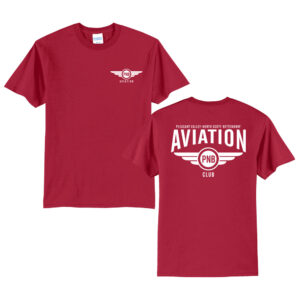 PNB Aviation Club Unisex Short Sleeve Tee-Red