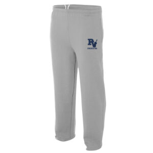 PV Orchestra Adult Open bottom pocketed fleece sweatpant-Heather Grey