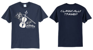 PV OrchestraValley Bands Unisex Short Sleeve Tee-Navy