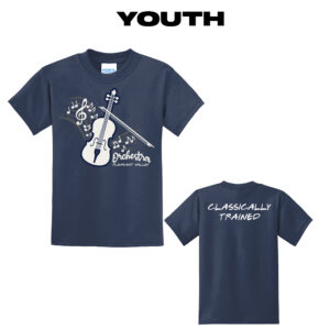 PV Orchestra Youth Short Sleeve Tee-Navy