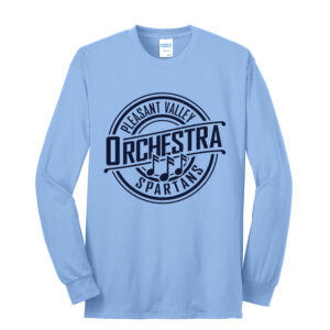 PV Orchestra Unisex Long Sleeve Tee-Light Blue