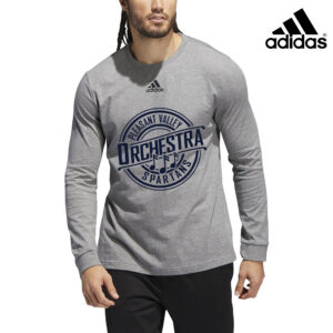 PV Orchestra Adidas Fresh BOS LONG sleeve 100% ring-spun cotton Tee – Medium Grey Heather