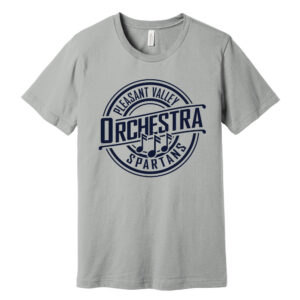 PV Orchestra Unisex Premium Short Sleeve Tee-Silver