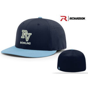 PV Spartan Bowling Richardson Pro Lite FlexFit Cap combo color-Navy/Columbia Blue