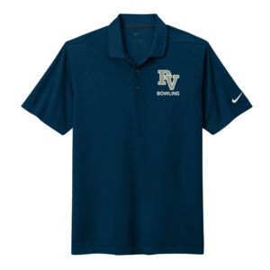 PV Spartan Bowling Nike Dri Fit Men Micro Pique 2.0 Polo-Navy