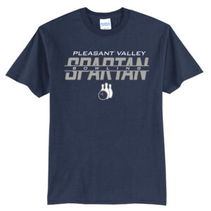 PV Spartan Bowling Unisex Short Sleeve Tee-Navy