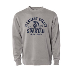 PV Spartan Bowling Independent Trading Midweight-Pigment Dyed crewneck sweatshirt Unisex-Cement