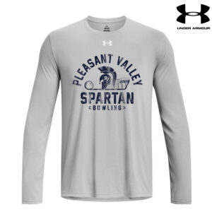 PV Spartan Bowling Under Armour Men’s Team Tech Long Sleeve-Mod Grey