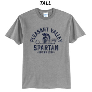 PV Spartan Bowling Tall Short Sleeve Tee-Grey