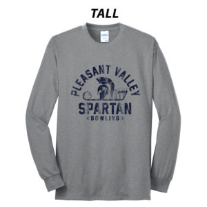 PV Spartan Bowling Tall Long Sleeve Tee-Athletic Heather