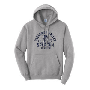 PV Spartan Bowling Unisex Fleece Hooded Sweatshirt-Athletic Heather