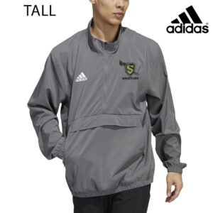 Streamwood Wrestling Adidas Stadium 1/4 zip woven pullover – Team Grey Four Large TALL