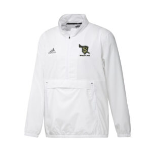 Streamwood Wrestling Adidas Stadium 1/4 zip woven pullover – WHITE