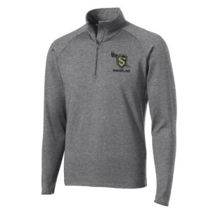 Streamwood Wrestling Sport-Tek Sport-Wick Stretch 1/2-Zip Pullover Men-Charcoal Heather