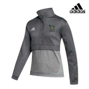 Streamwood Wrestling Adidas Women’s Team Issue color block 1/4 snap pullover – Grey  Four/Grey