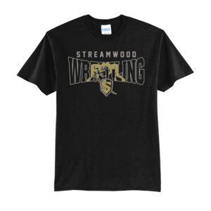 Streamwood Wrestling Unisex Short Sleeve Tee-Black