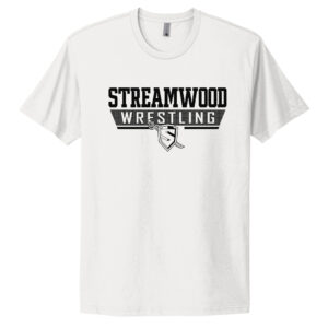 Streamwood Wrestling Unisex Premium Short Sleeve Tee-White