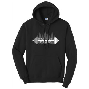 Timber City Fitness Unisex Fleece Hooded Sweatshirt-Black