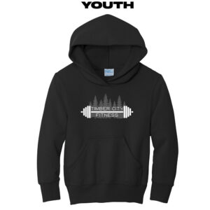 Timber City Fitness Youth Fleece Hooded Sweatshirt-Black