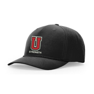 Union Strength Pacific Weekender Perforated Snapback Rope Cap-Black