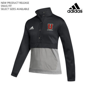 Union Strength Adidas Women’s Team Issue color block 1/4 snap pullover – Black/Grey