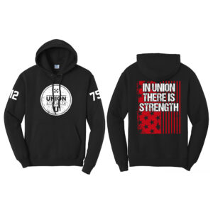 Union Strength Unisex Fleece Hooded Sweatshirt-Black