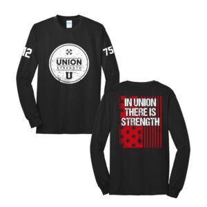 Union Strength Unisex Long Sleeve Tee-Black