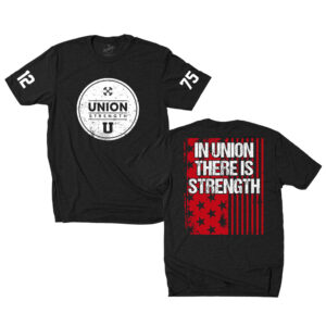 Union Strength Unisex Triblend Short Sleeve Tee-Black Frost