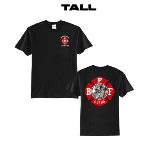 Bett Firefighters Tall Short Sleeve Tee-Black