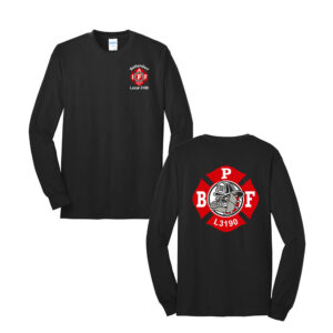 Bett Firefighters Unisex Long Sleeve Tee-Black