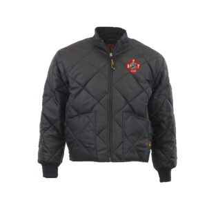 Bett Firefighters The Bravest Diamon Quilt Jacket Men-Black