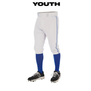 Durant Gold Team Champro YOUTH Triple Crown 2.0 Knicker Pant with Piping-White/Royal