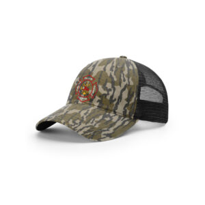 Fulton Fire Dept Richardson Garment Washed Printed Trucker-Mossy Oak Bottomland