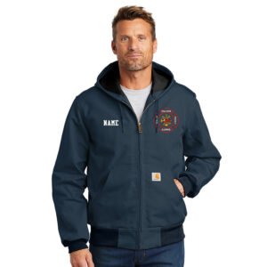 Fulton Fire Dept Carhartt Thermal Lined Duck Active Jacket-Dark Navy