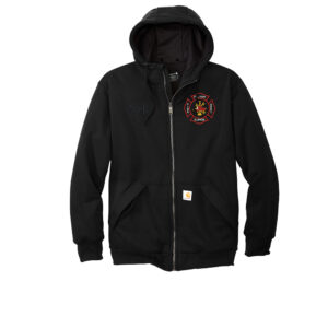 Fulton Fire Dept Carhartt Adult Midweight Thermal-Lined Full-Zip Sweatshirt-Black