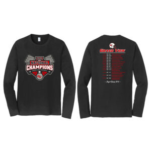 GV FB National Champs Unisex Long Sleeve Cotton Tee-Black