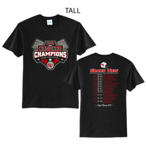 GV FB National Champs Tall Short Sleeve Tee-Black