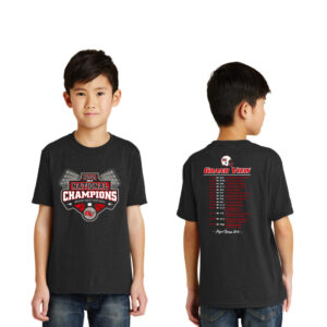 GV FB National Champs Youth Short Sleeve Tee-Black