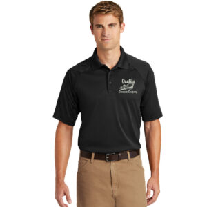 Quality Concrete CornerStone men – Select Snag-Proof Tactical Polo-Black